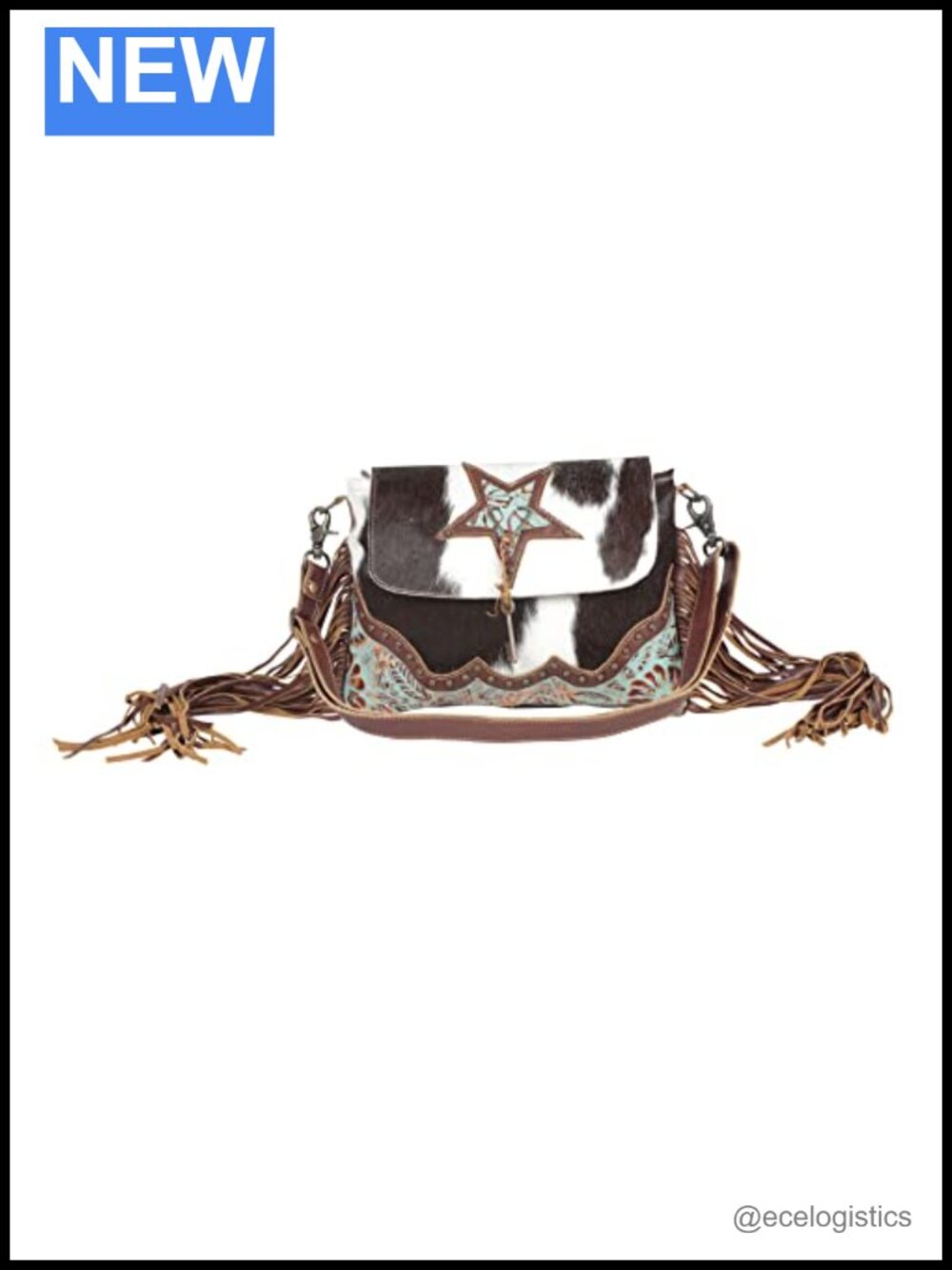 Myra Bag Upcycled Canvas Shoulder Bag with Leather Trim Hobo (S-4411)